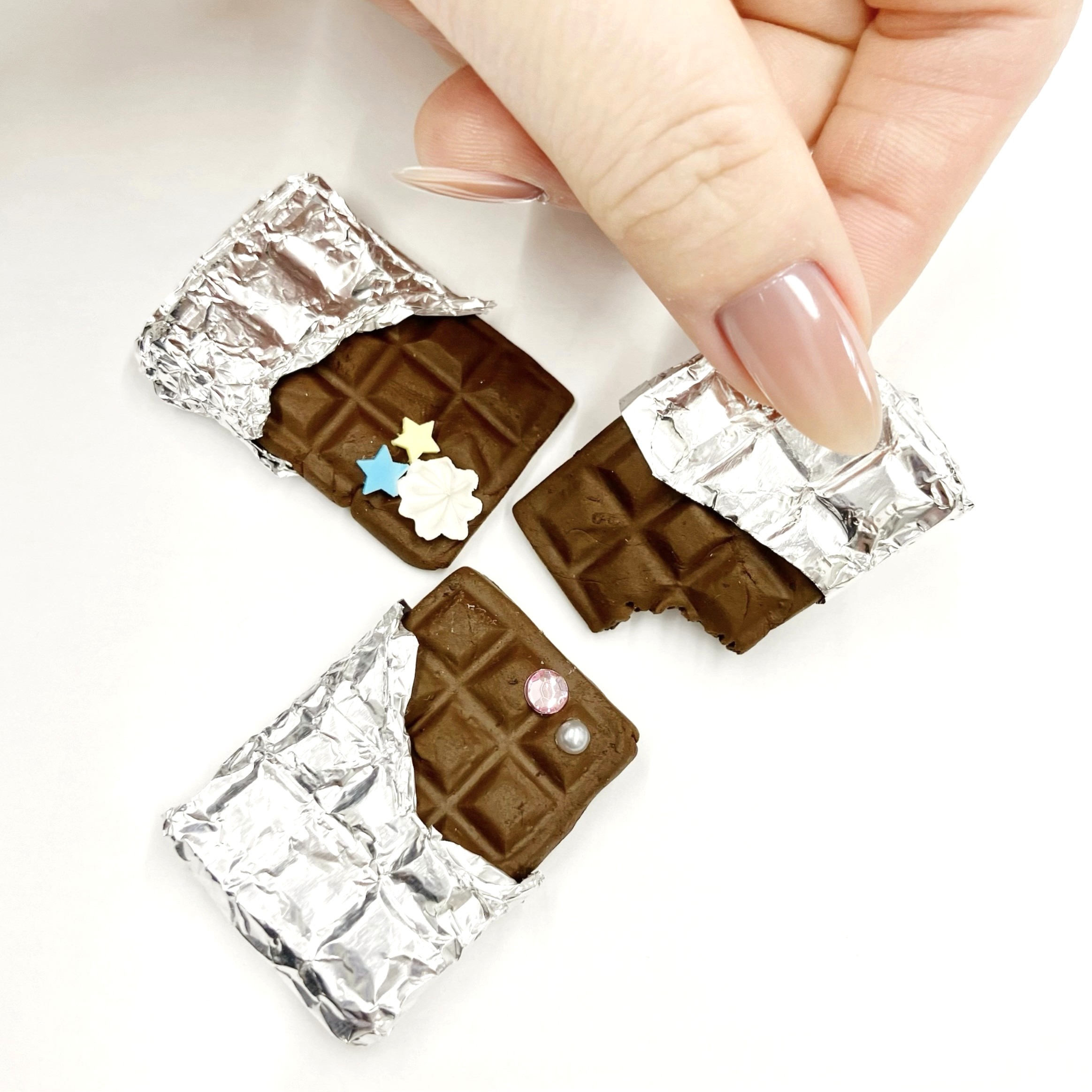 【当日受付】つくってみよう「ミニチュア 板チョコマグネット」の画像